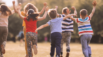 kids having fun with games you play outside