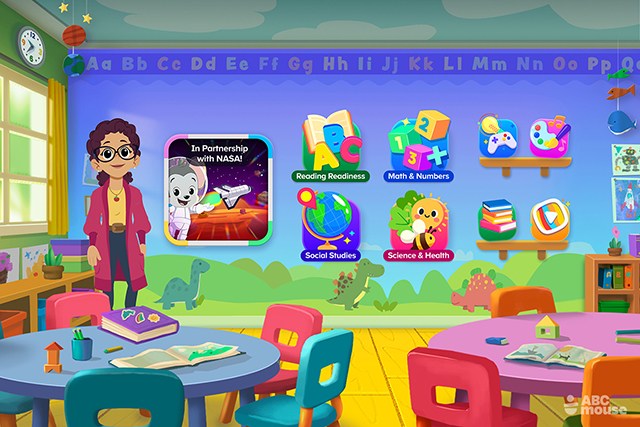 A learning area on ABCmouse for an abcmouse review