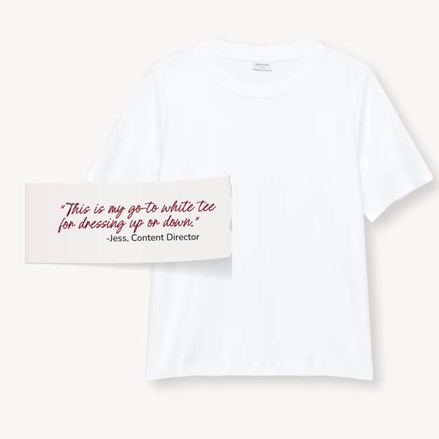 Fall wardrobe staples Aritzia InterLock Cotton Tee