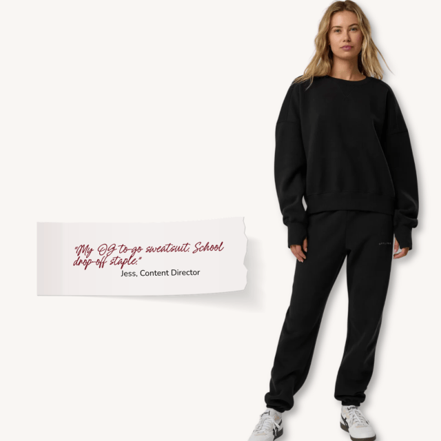 Fall wardrobe staples Aerie Cloud Fleece set