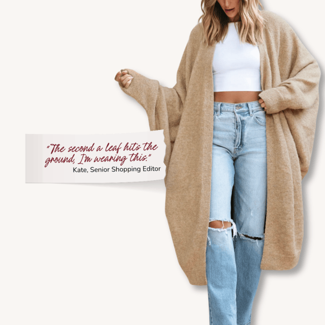 Fall wardrobe staples Cupshe Dolman Cardigan